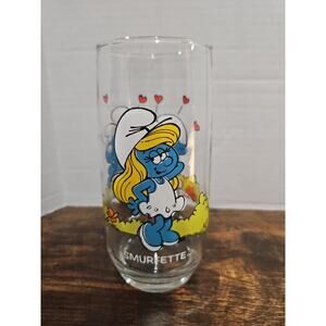 1982 THE SMURF'S HARDEE'S GLASS - SMURFETTE